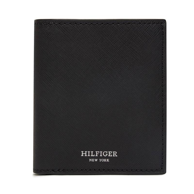 Große Herren Geldbörse Tommy Hilfiger Th Saffiano Trifold AM0AM12197 Schwarz von Tommy Hilfiger