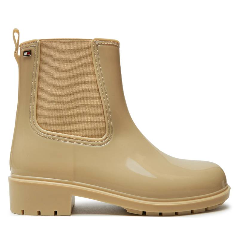 Gummistiefel Tommy Hilfiger Flag Rainboot FW0FW08213 Beige von Tommy Hilfiger