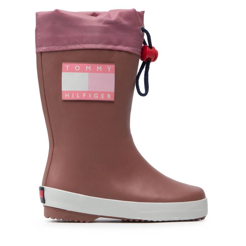 Gummistiefel Tommy Hilfiger Rain Boot T3X6-30766-0047 M Rosa von Tommy Hilfiger