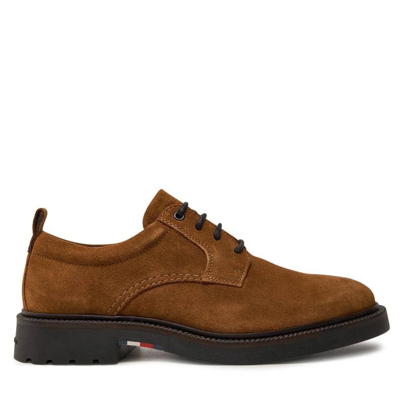 Halbschuhe Tommy Hilfiger Light Hilfiger Lwt Suede Shoe FM0FM05088 Braun von Tommy Hilfiger