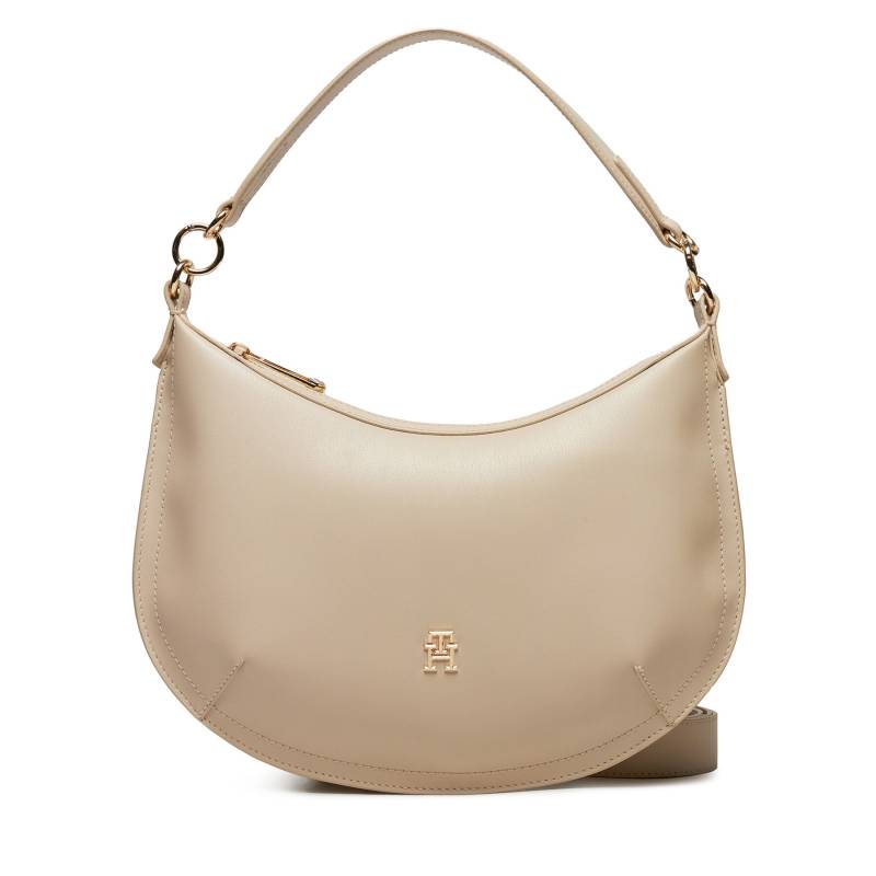 Handtasche Tommy Hilfiger Chic Shoulder Bag AW0AW16687 Beige von Tommy Hilfiger