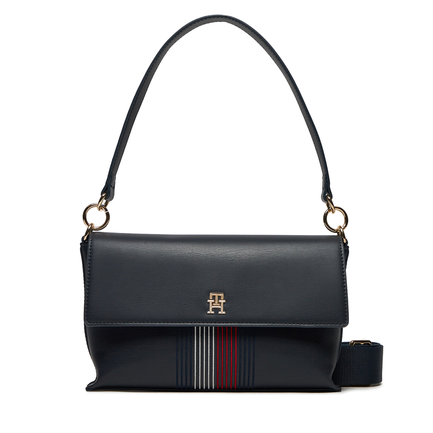 Handtasche Tommy Hilfiger Distinct Shoulder Bag Corp AW0AW16795 Dunkelblau von Tommy Hilfiger