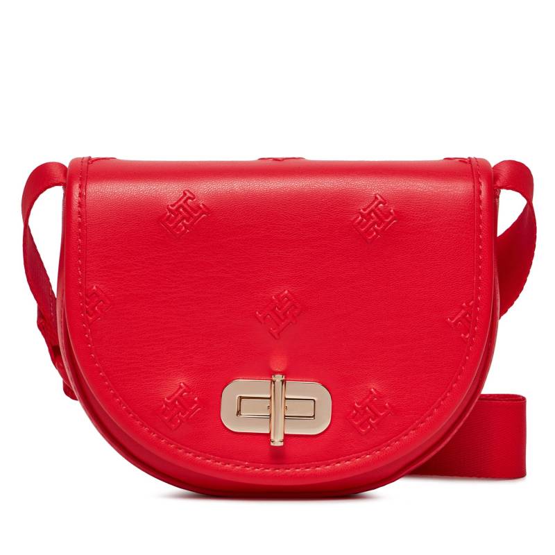 Handtasche Tommy Hilfiger Monogram Turnlock AW0AW15809 Rot von Tommy Hilfiger