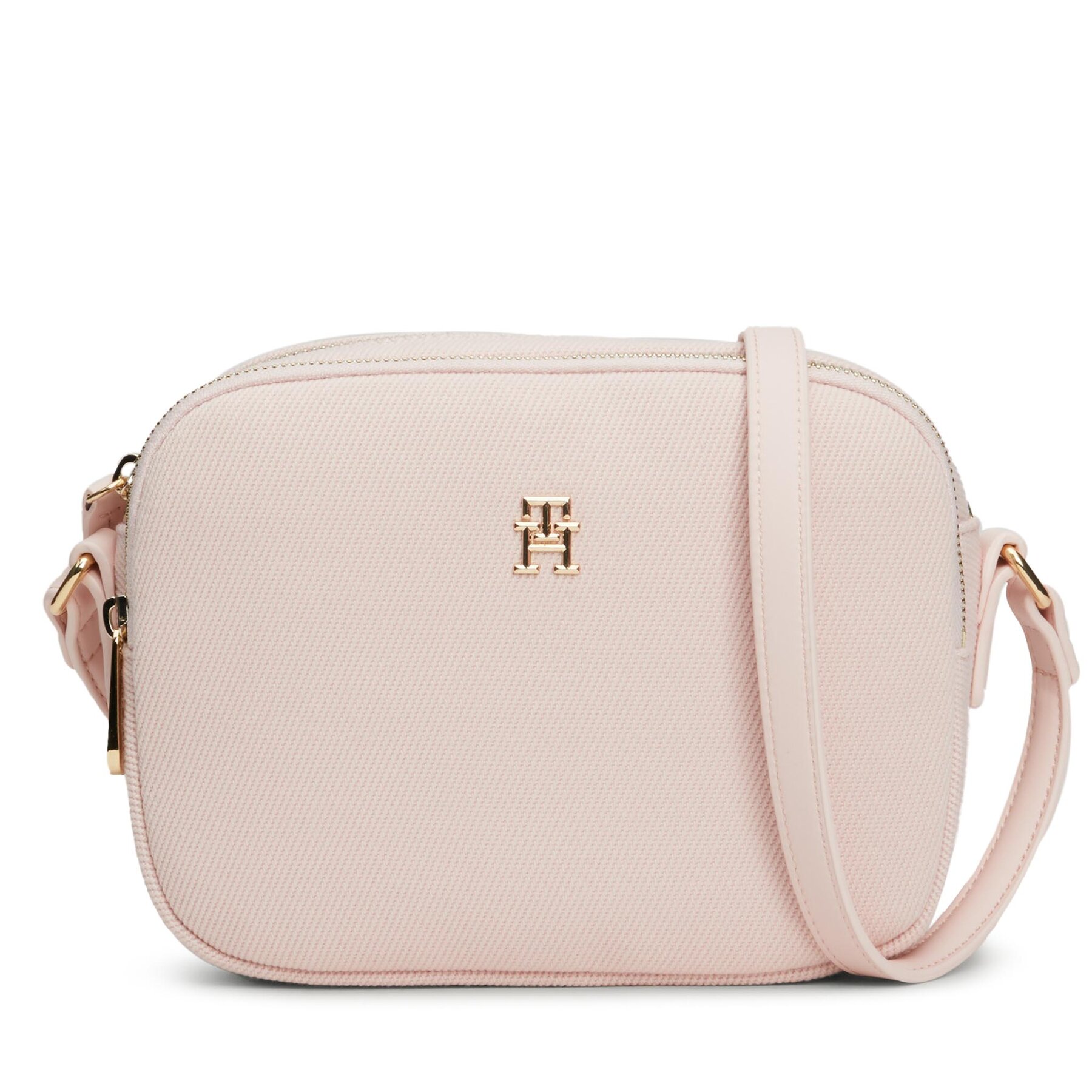 Handtasche Tommy Hilfiger Poppy Canvas Crossover AW0AW16419 Rosa von Tommy Hilfiger