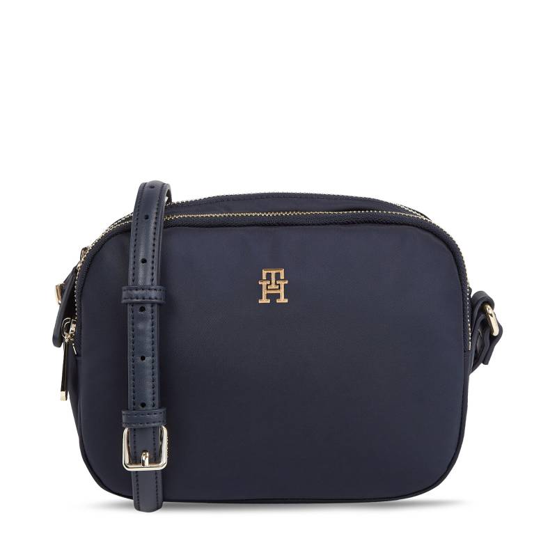 Handtasche Tommy Hilfiger Poppy Th Crossover AW0AW15638 Dunkelblau von Tommy Hilfiger