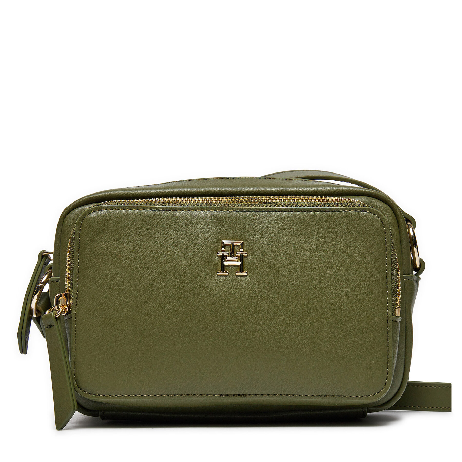 Handtasche Tommy Hilfiger Soft Utility Camera Bag Pu AW0AW16709 Khakifarben von Tommy Hilfiger