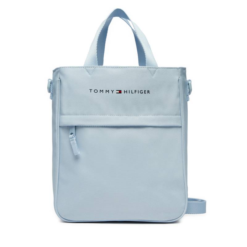 Handtasche Tommy Hilfiger Th Essential Shoulder Bag AU0AU01950 Himmelblau von Tommy Hilfiger