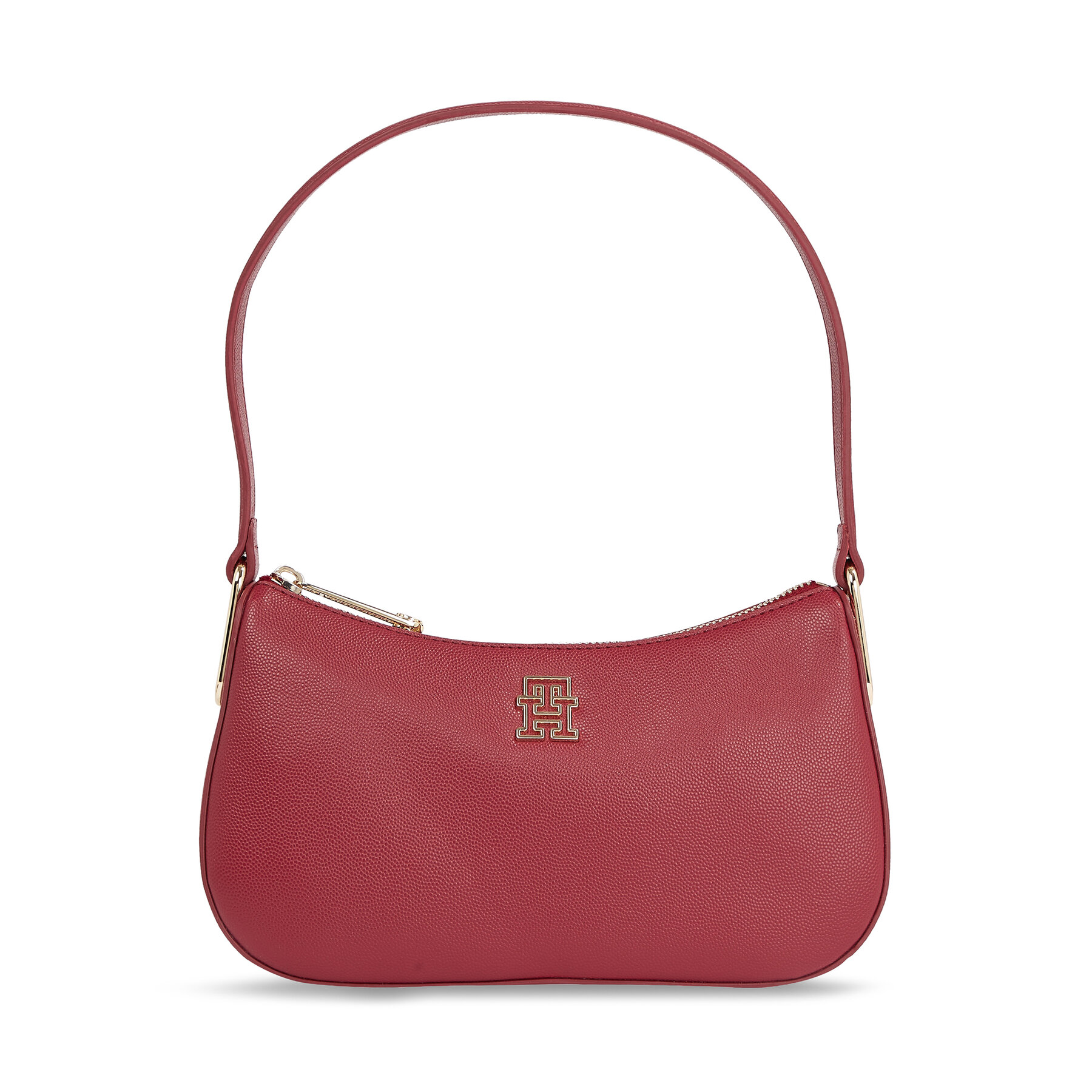 Handtasche Tommy Hilfiger Th Timeless Shoulder Bag AW0AW15239 Rot von Tommy Hilfiger