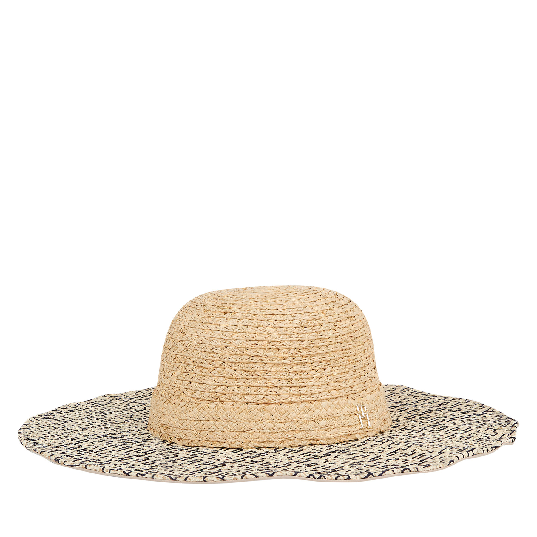 Hut Tommy Hilfiger Beach Summer Straw Hat AW0AW16042 Écru von Tommy Hilfiger