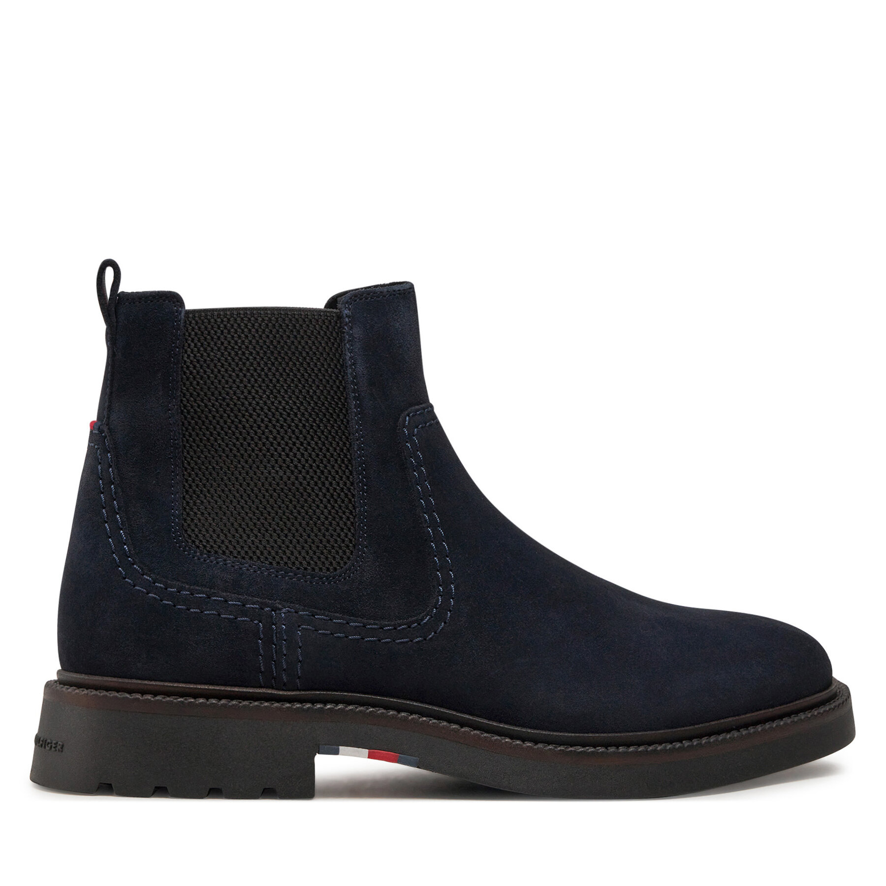 Klassische Stiefeletten Tommy Hilfiger Light Hilfiger Suede Chelsea FM0FM05104 Dunkelblau von Tommy Hilfiger