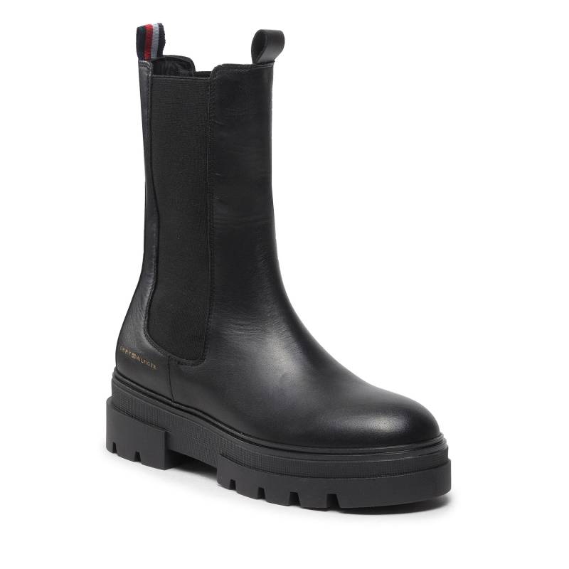 Klassische Stiefeletten Tommy Hilfiger Monochromatic Chelsea Boot FW0FW06730 Schwarz von Tommy Hilfiger