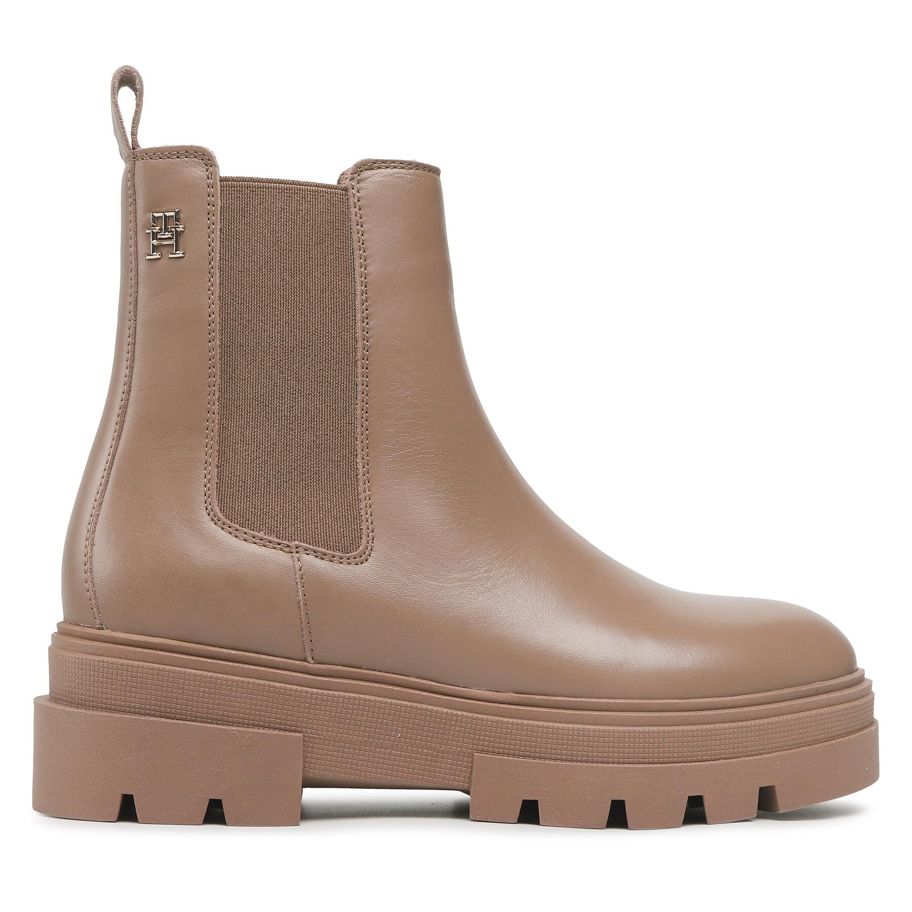 Klassische Stiefeletten Tommy Hilfiger Monochromatic Chelsea Boot FW0FW06899 Beige von Tommy Hilfiger