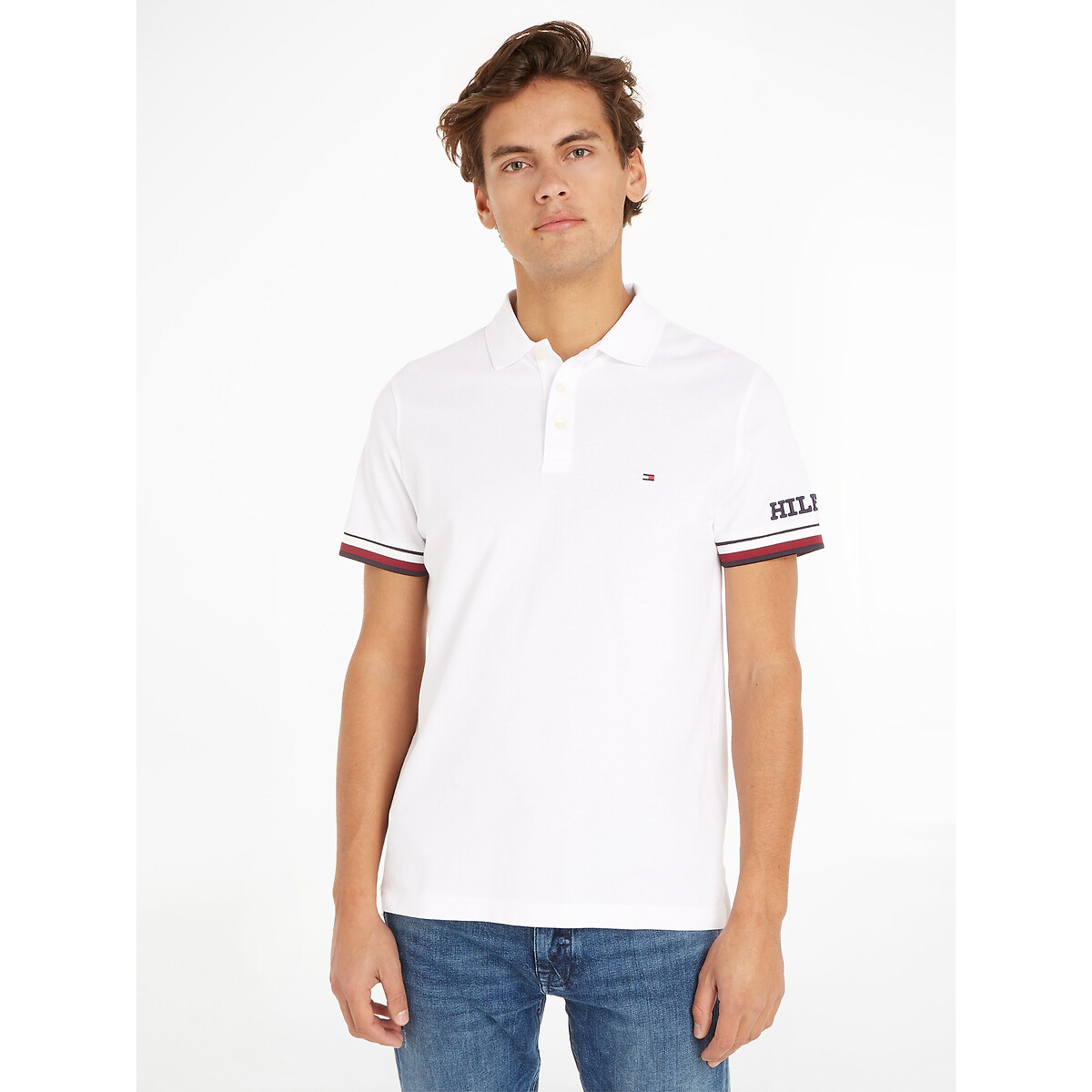 Kurzärmeliges Poloshirt, Slim-Fit von Tommy Hilfiger