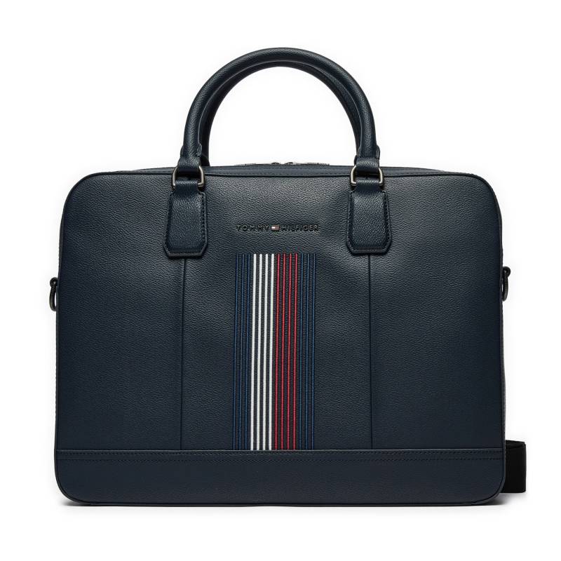 Laptoptasche Tommy Hilfiger Coated Canvas Computer Bag AM0AM12492 Dunkelblau von Tommy Hilfiger