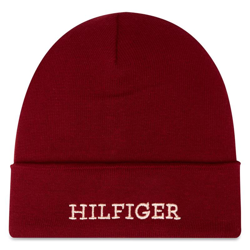 Mütze Tommy Hilfiger Corporate AU0AU01737 Dunkelrot von Tommy Hilfiger