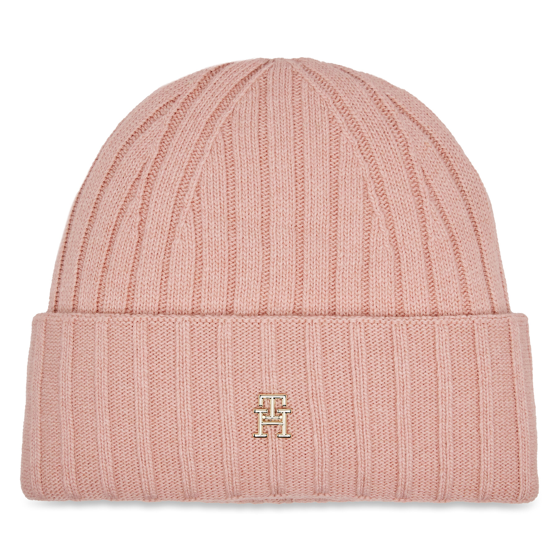 Mütze Tommy Hilfiger Essential Chic Beanie AW0AW15779 Rosa von Tommy Hilfiger