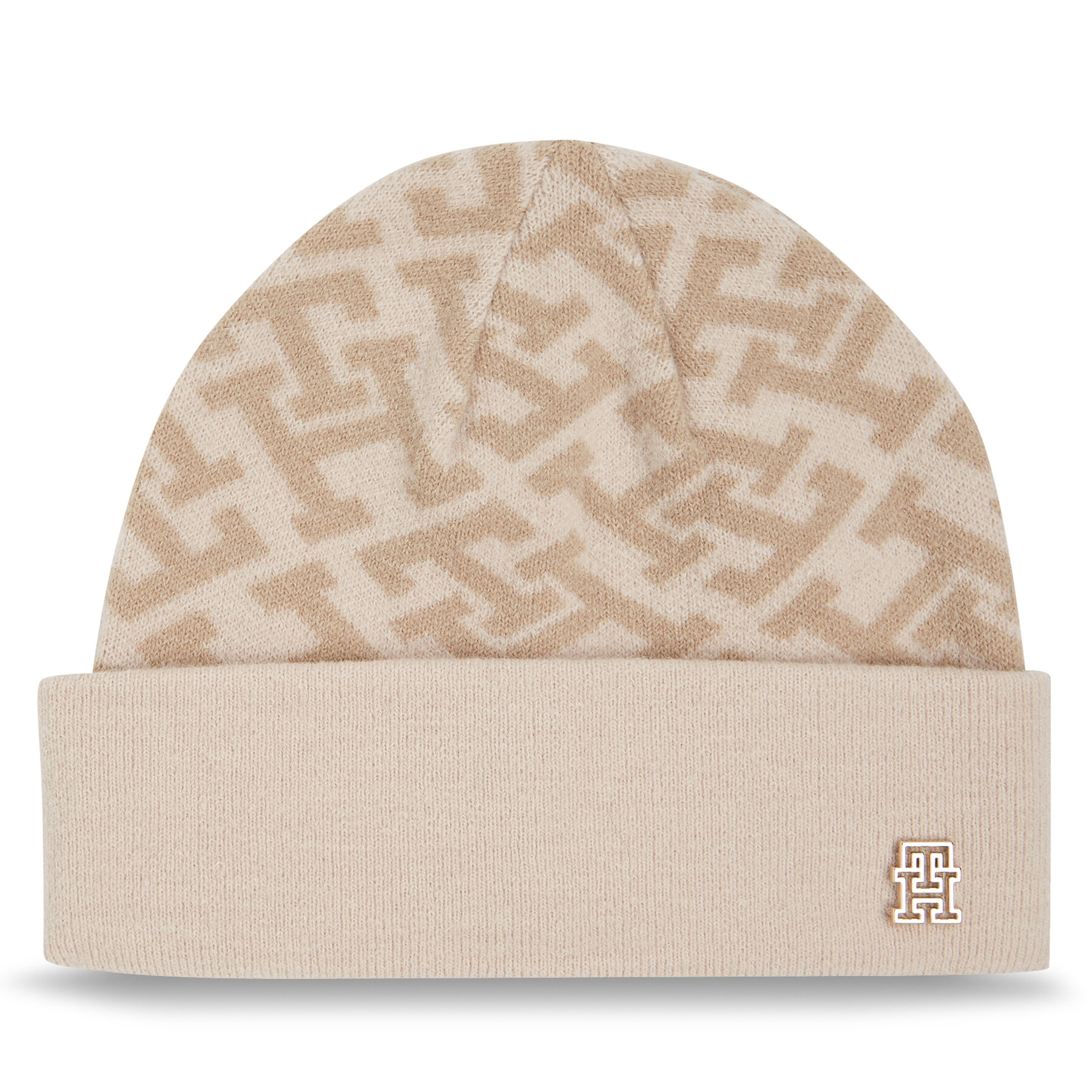 Mütze Tommy Hilfiger Monogram All Over Beanie AW0AW15327 Beige Mütze Tommy Hilfiger Monogram All Over Beanie AW0AW15327 Beige von Tommy Hilfiger