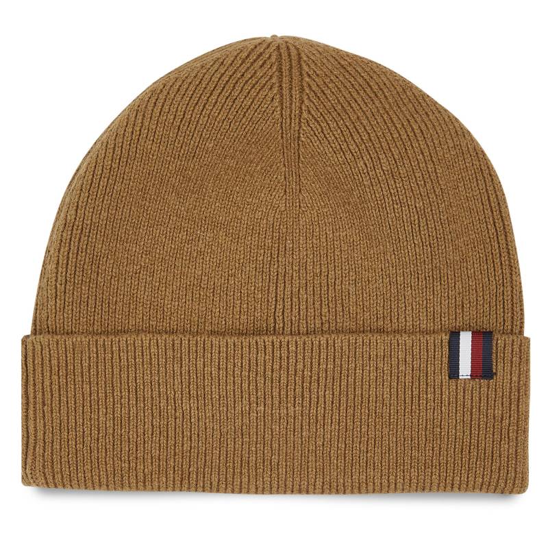 Mütze Tommy Hilfiger Uptown Wool Beanie AM0AM11483 Beige von Tommy Hilfiger