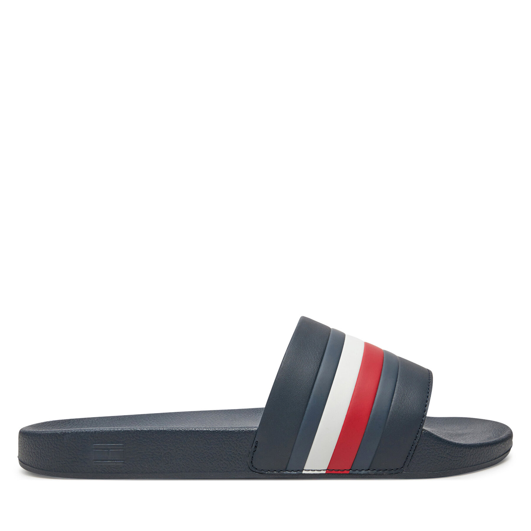 Pantoletten Tommy Hilfiger Pool Slide FM0FM05233 Dunkelblau von Tommy Hilfiger