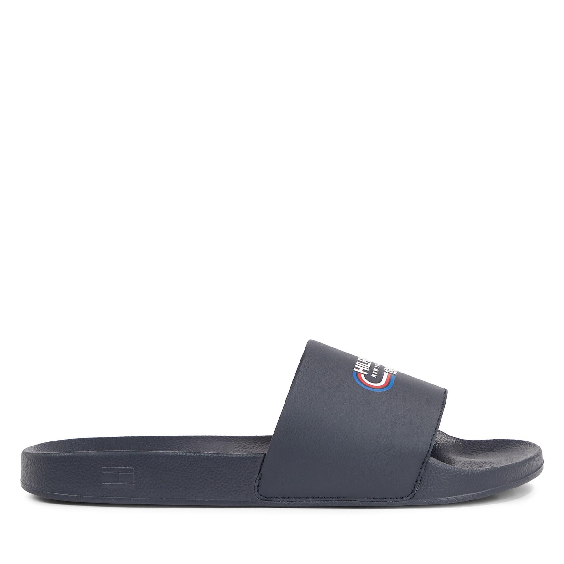 Pantoletten Tommy Hilfiger Rwb Hilfiger Oly Pool Slide FM0FM05019 Dunkelblau von Tommy Hilfiger