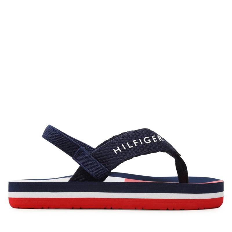 Sandalen Tommy Hilfiger Flag Flap Flop T1B8-32917-0058 Dunkelblau von Tommy Hilfiger