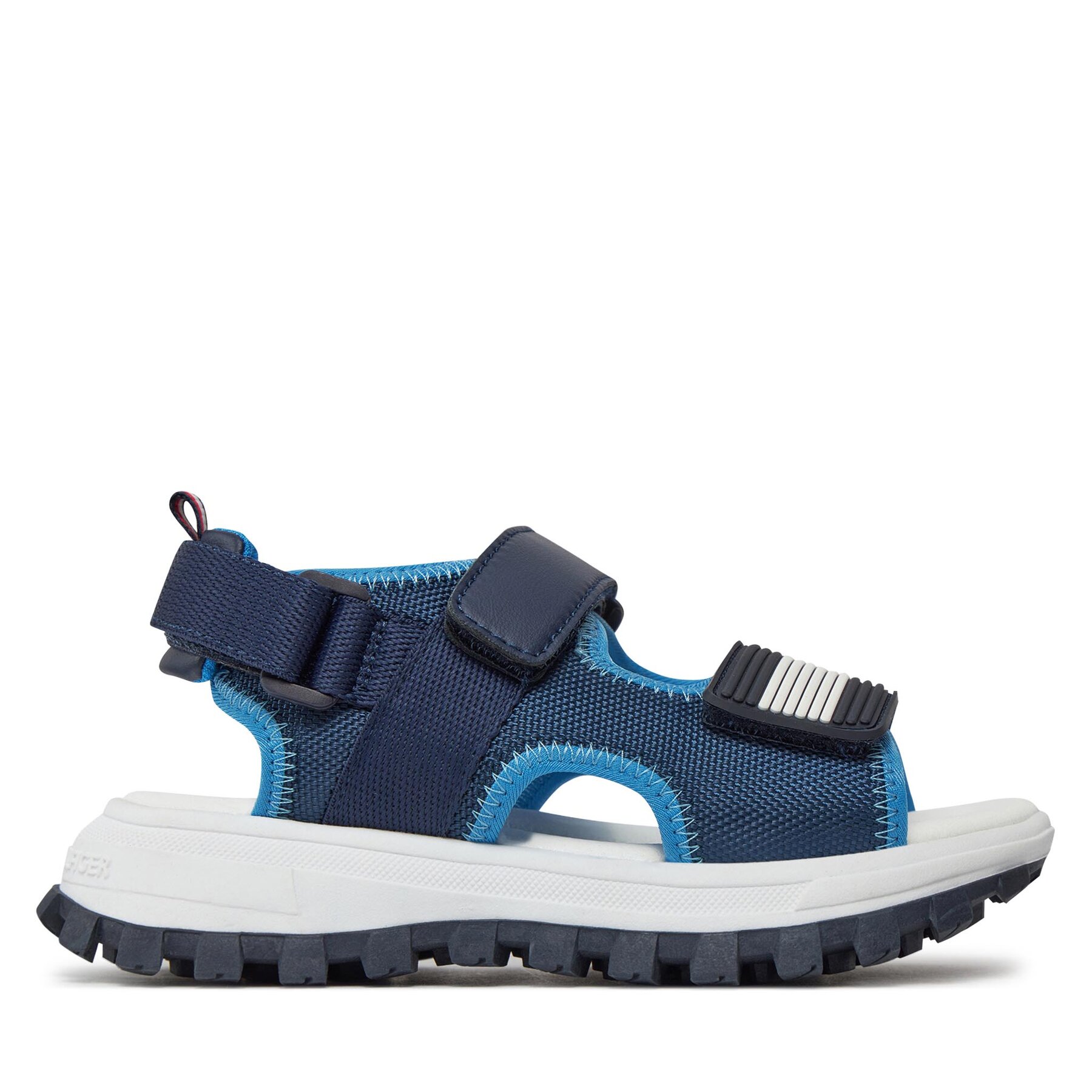 Sandalen Tommy Hilfiger Flag Velcro Sandal T3B2-33434-1591 M Dunkelblau von Tommy Hilfiger