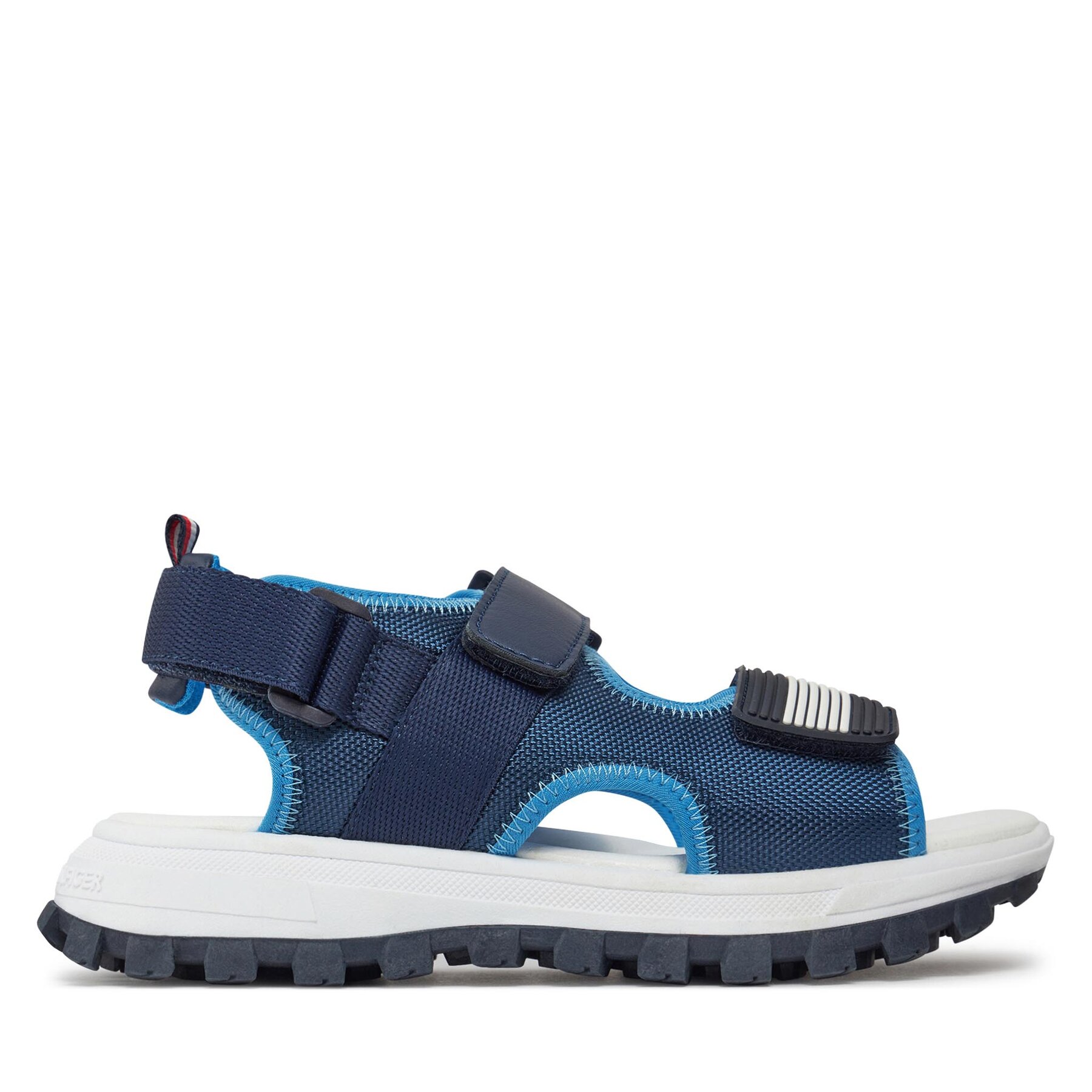 Sandalen Tommy Hilfiger Flag Velcro Sandal T3B2-33434-1591 S Dunkelblau von Tommy Hilfiger