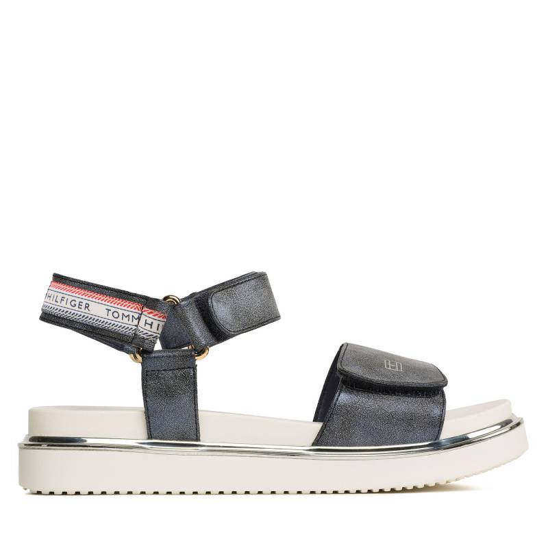 Sandalen Tommy Hilfiger Platform Velcro Sandal T3A2-32760-0568 S Dunkelblau von Tommy Hilfiger