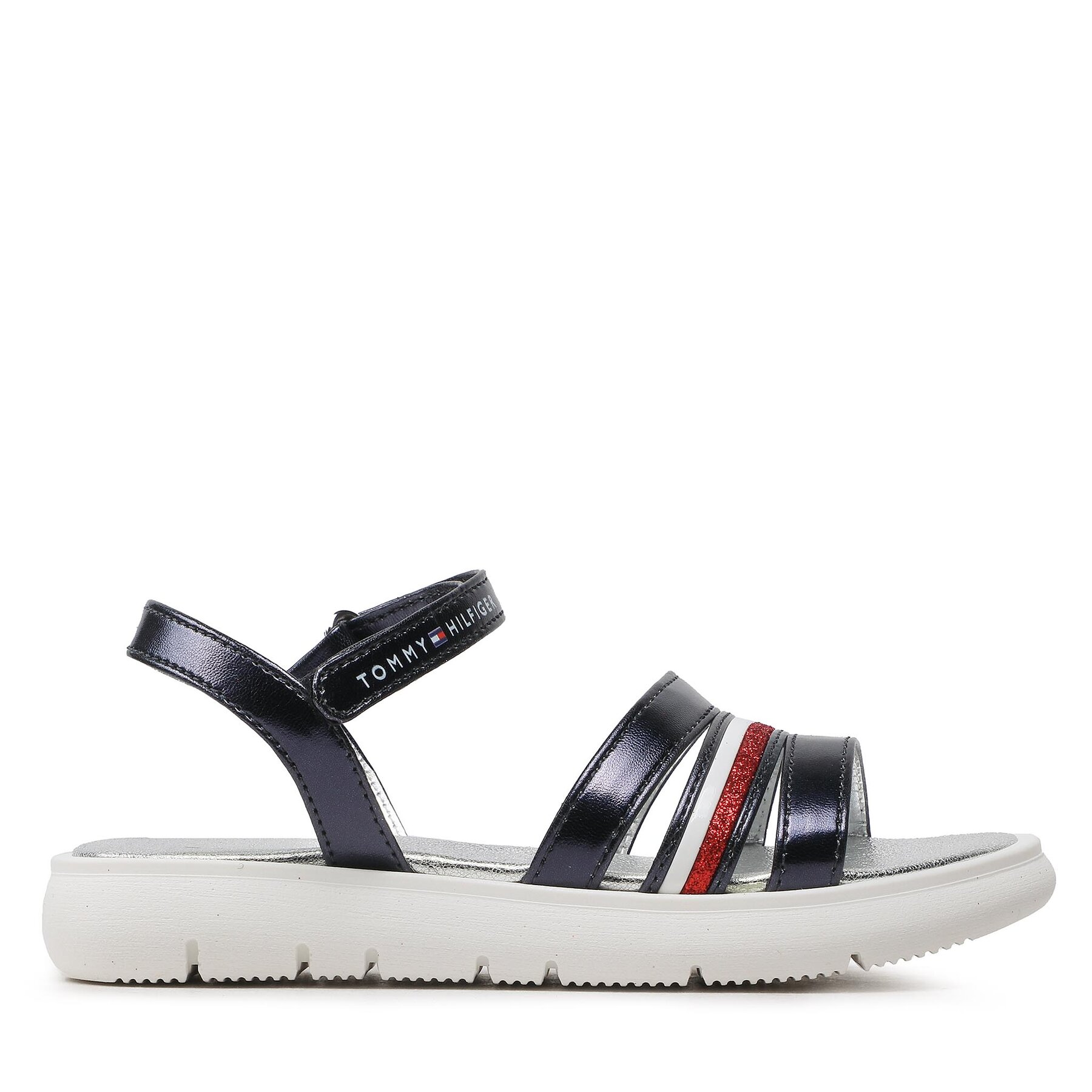 Sandalen Tommy Hilfiger Stripes Velcro T4A2-32771-1372 M Dunkelblau von Tommy Hilfiger