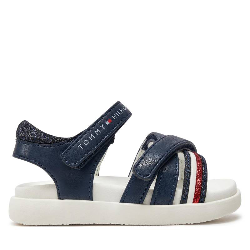 Sandalen Tommy Hilfiger Strippes Velcro Sanadal T1A2-33234-0326 M Dunkelblau von Tommy Hilfiger