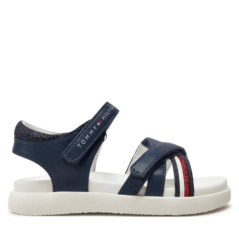 Sandalen Tommy Hilfiger Strippes Velcro Sanadal T1A2-33234-0326 S Dunkelblau von Tommy Hilfiger