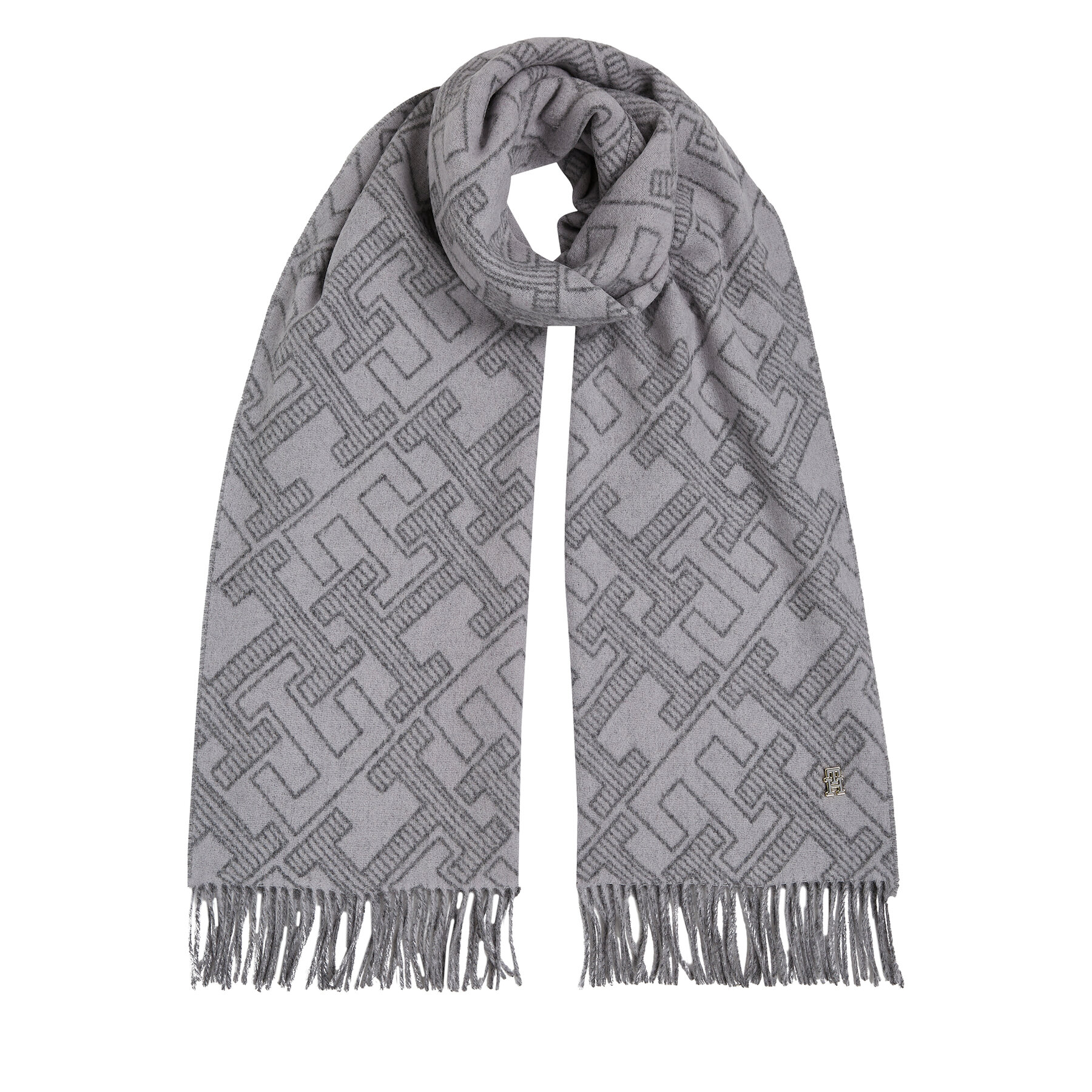Schal Tommy Hilfiger Monogram AW0AW16650 Grau Schal Tommy Hilfiger Monogram AW0AW16650 Grau von Tommy Hilfiger