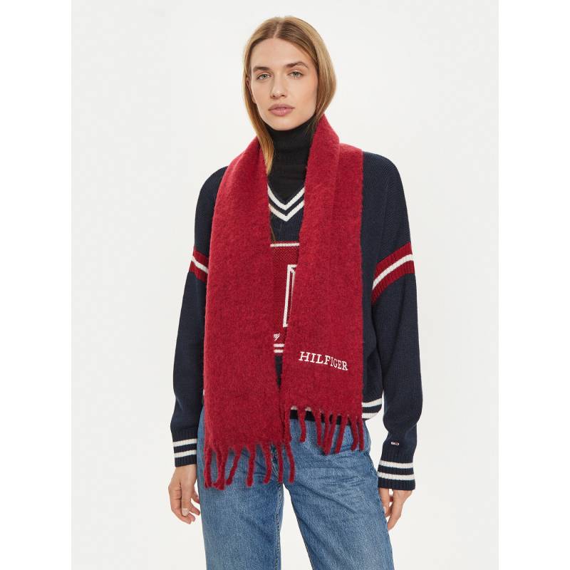 Schal Tommy Hilfiger Monotype AU0AU01935 Dunkelrot von Tommy Hilfiger