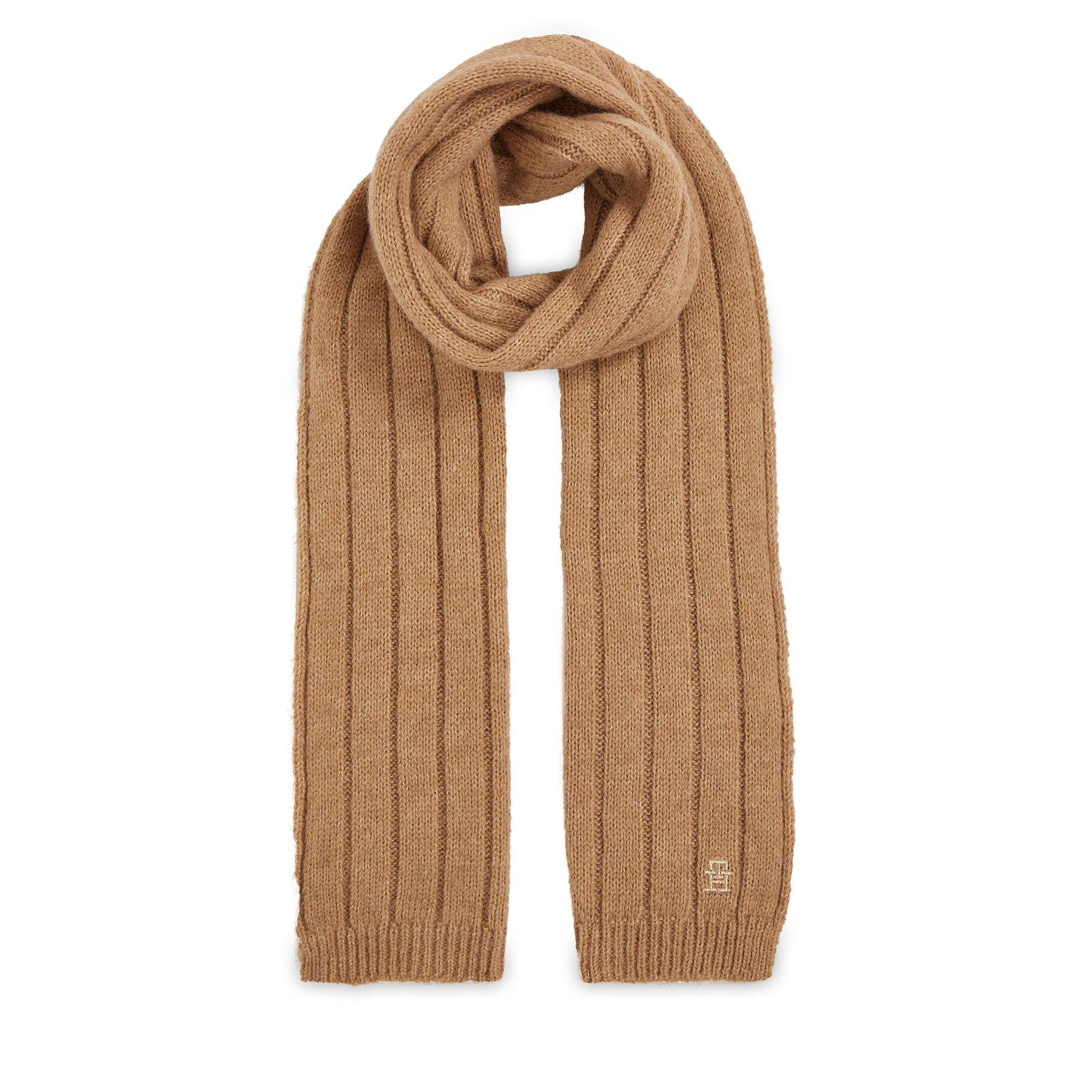 Schal Tommy Hilfiger Th Timeless Scarf AW0AW15351 Beige von Tommy Hilfiger