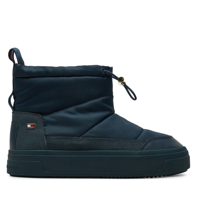 Schneeschuhe Tommy Hilfiger Flag Nylon Mini Snowboot FW0FW08334 Dunkelblau von Tommy Hilfiger