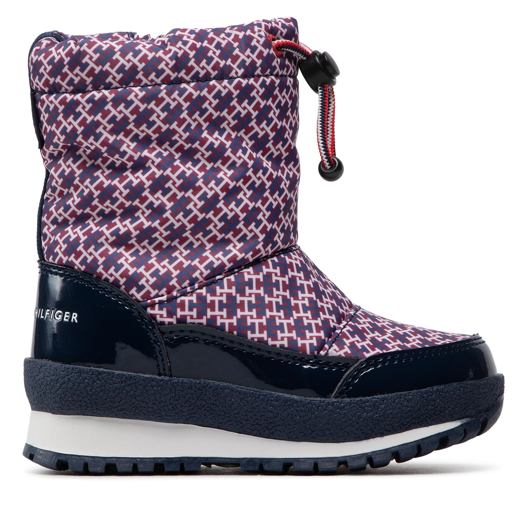 Schneeschuhe Tommy Hilfiger Snow Boot T3A5-32435-1486 M Dunkelrot von Tommy Hilfiger