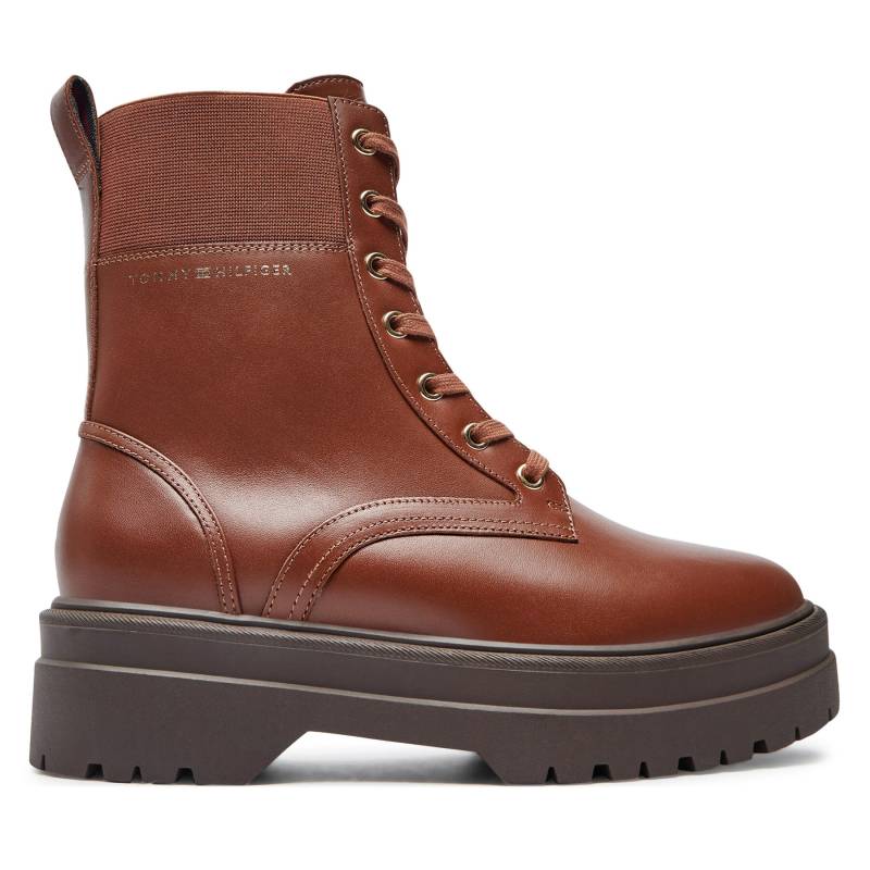 Schnürstiefeletten Tommy Hilfiger FW0FW08440 Braun von Tommy Hilfiger