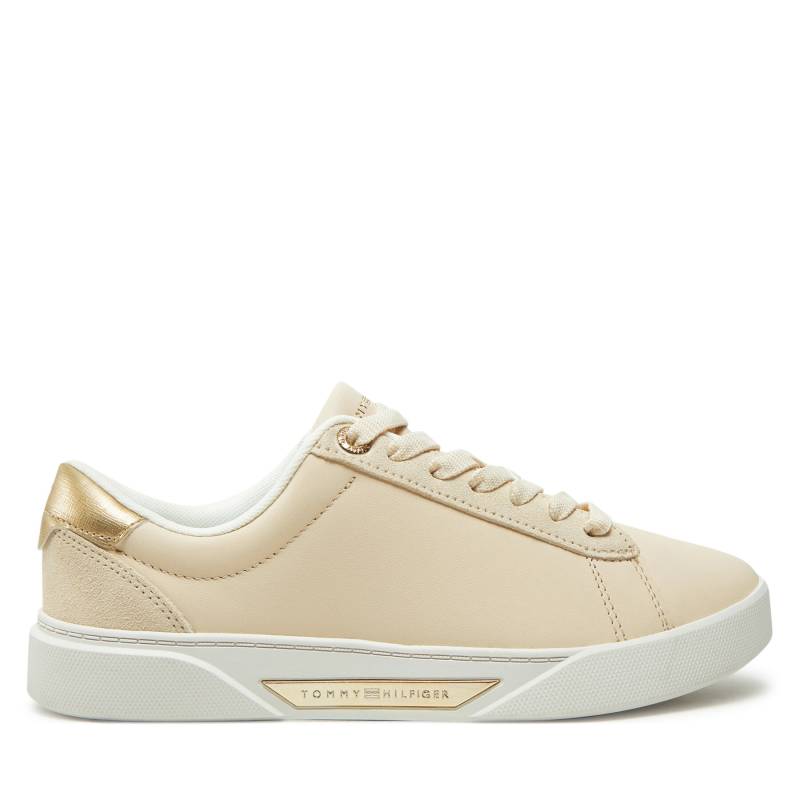 Sneakers Tommy Hilfiger Chic Court Sneaker FW0FW08382 Beige von Tommy Hilfiger