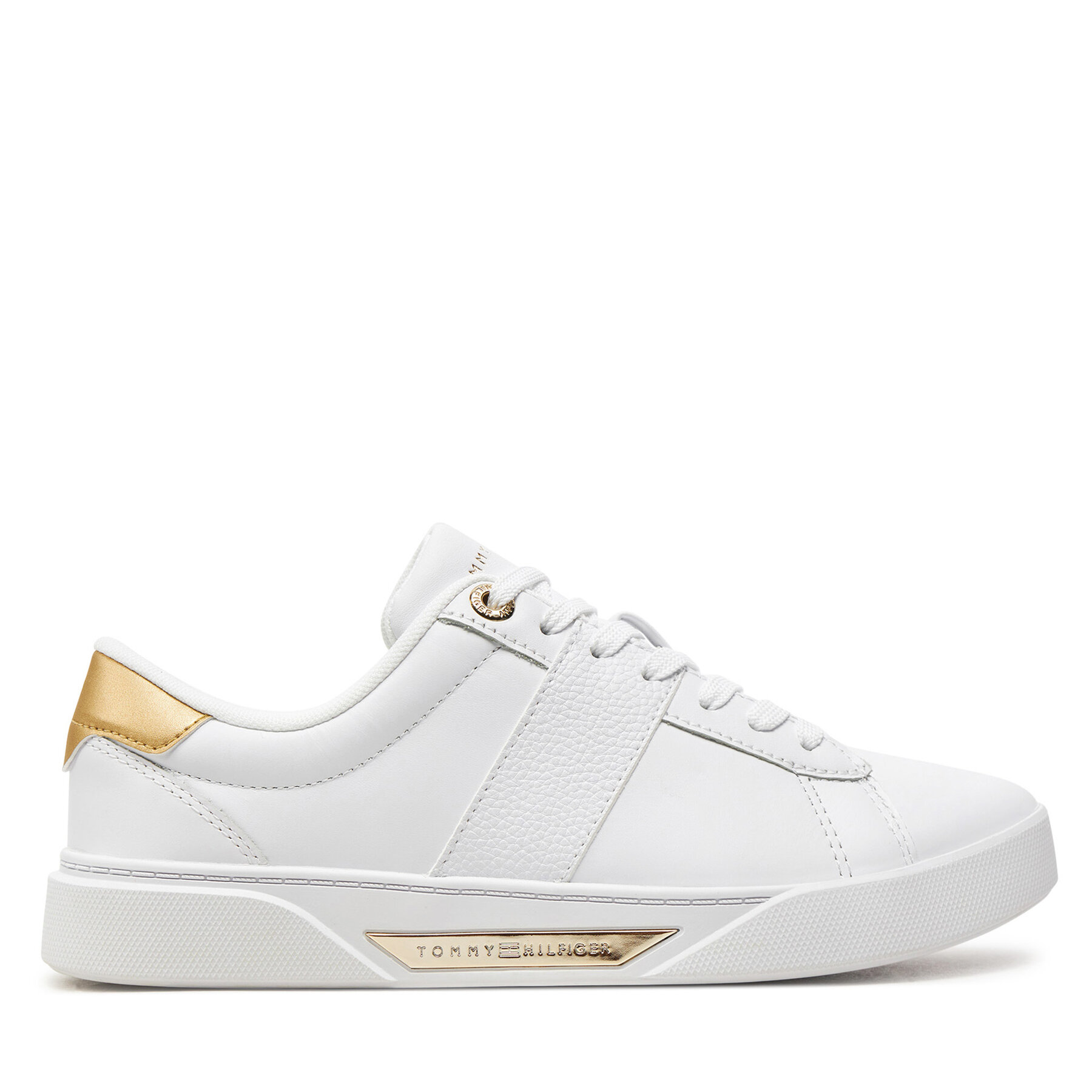 Sneakers Tommy Hilfiger Chic Panel Court Sneaker FW0FW07998 Weiß von Tommy Hilfiger