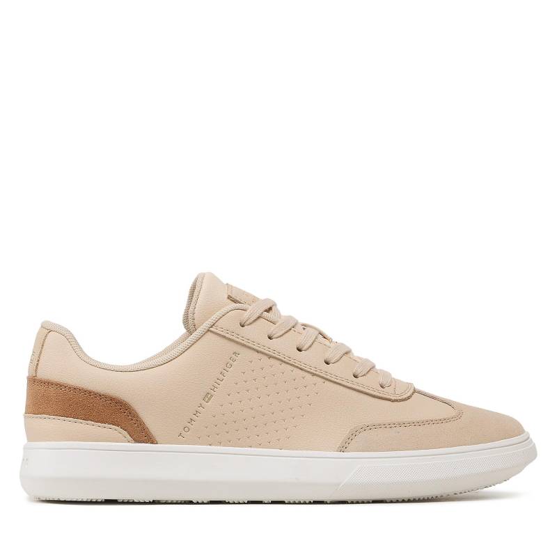 Sneakers Tommy Hilfiger Corporate Seasonal Cup Leather FM0FM04491 Beige von Tommy Hilfiger