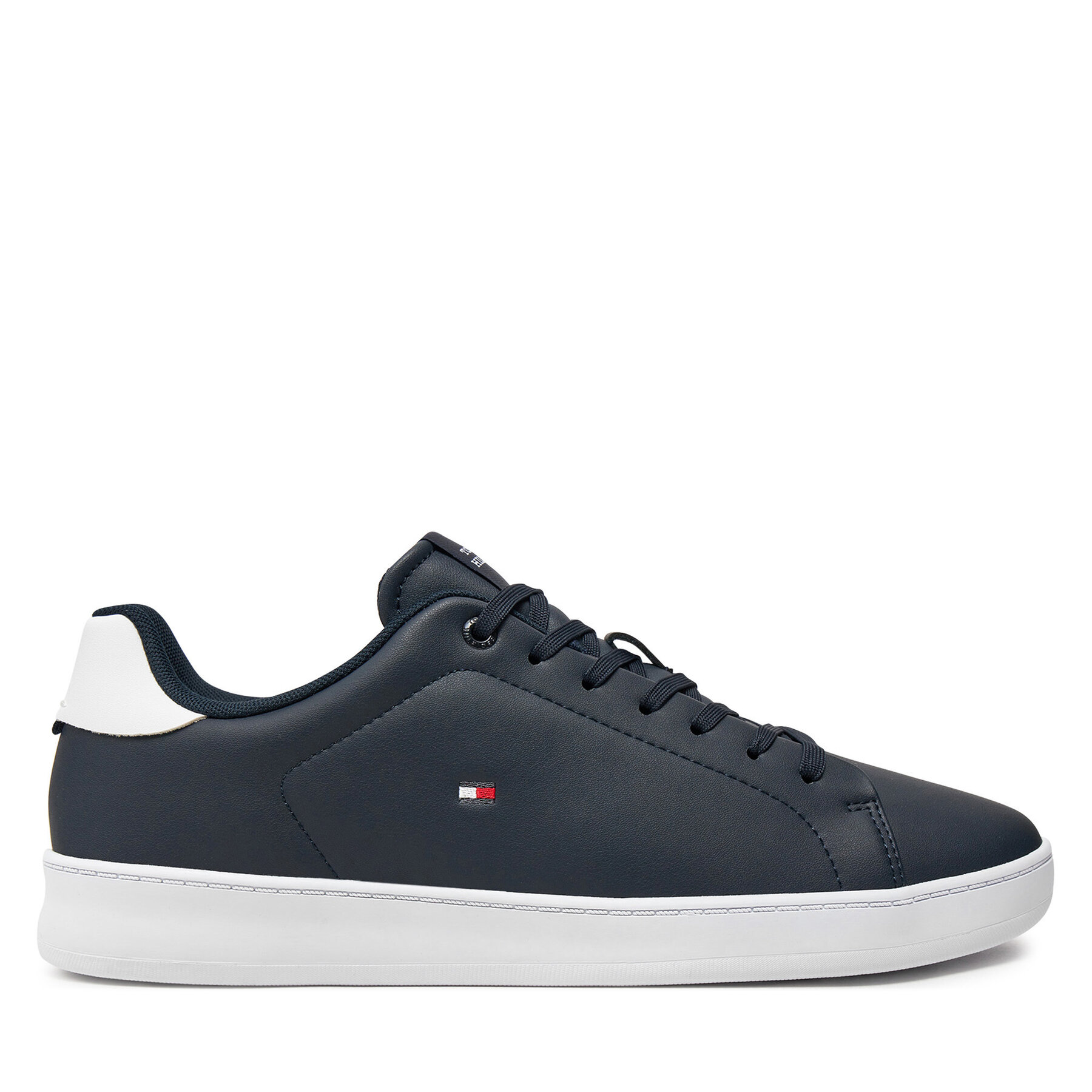 Sneakers Tommy Hilfiger Court Cupsole Leather Flag FM0FM05451 Dunkelblau von Tommy Hilfiger