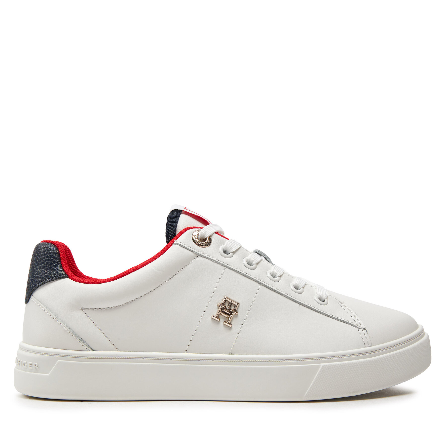 Sneakers Tommy Hilfiger Essential Elevated Court Sneaker FW0FW07685 Écru von Tommy Hilfiger