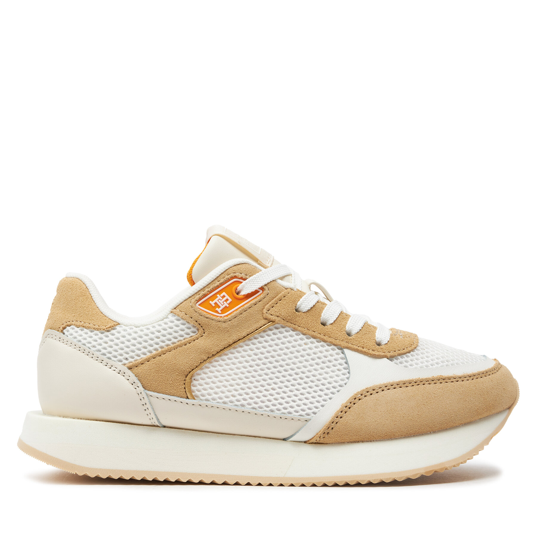 Sneakers Tommy Hilfiger Essential Elevated Runner FW0FW07700 Écru von Tommy Hilfiger