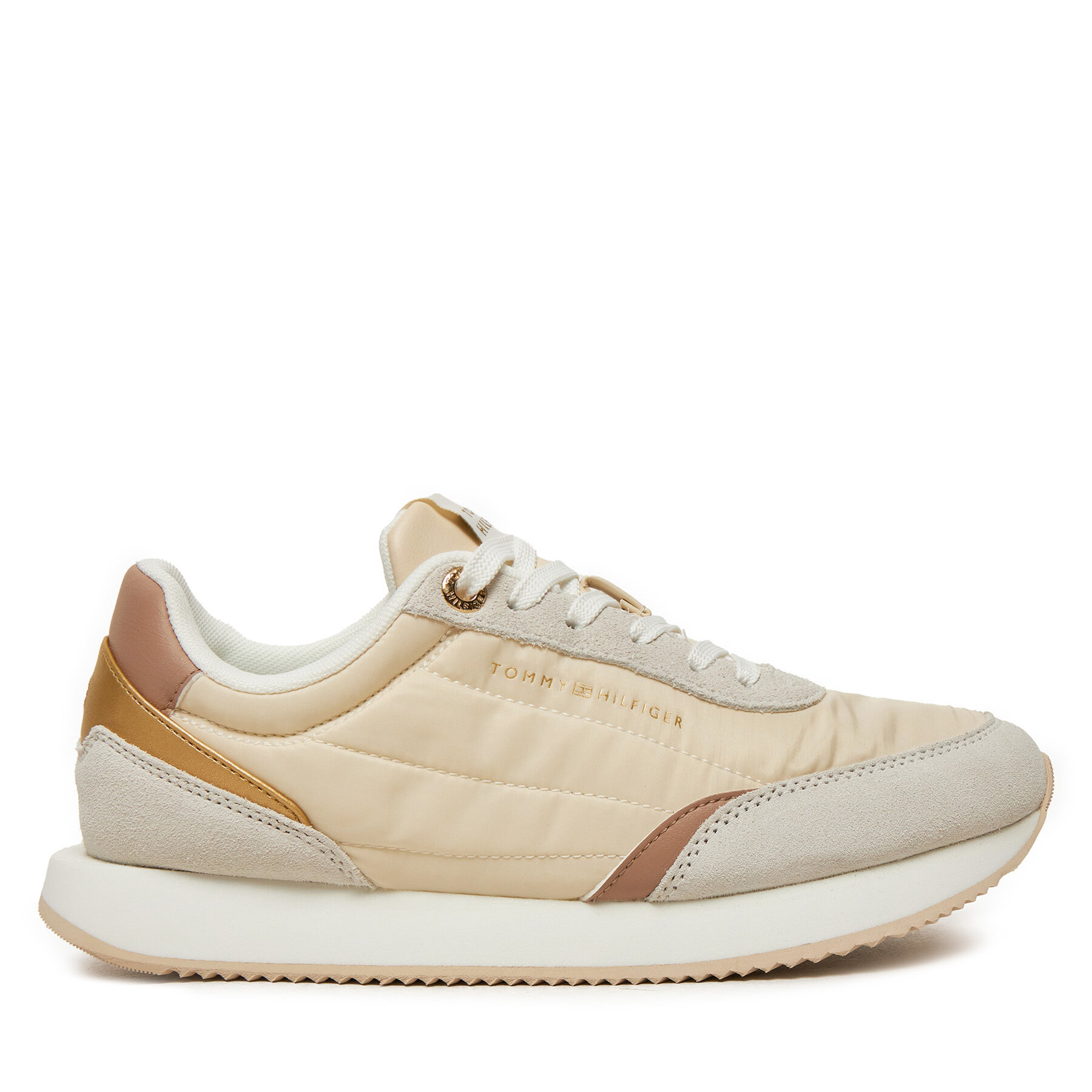 Sneakers Tommy Hilfiger Essential Runner FW0FW08332 Écru von Tommy Hilfiger