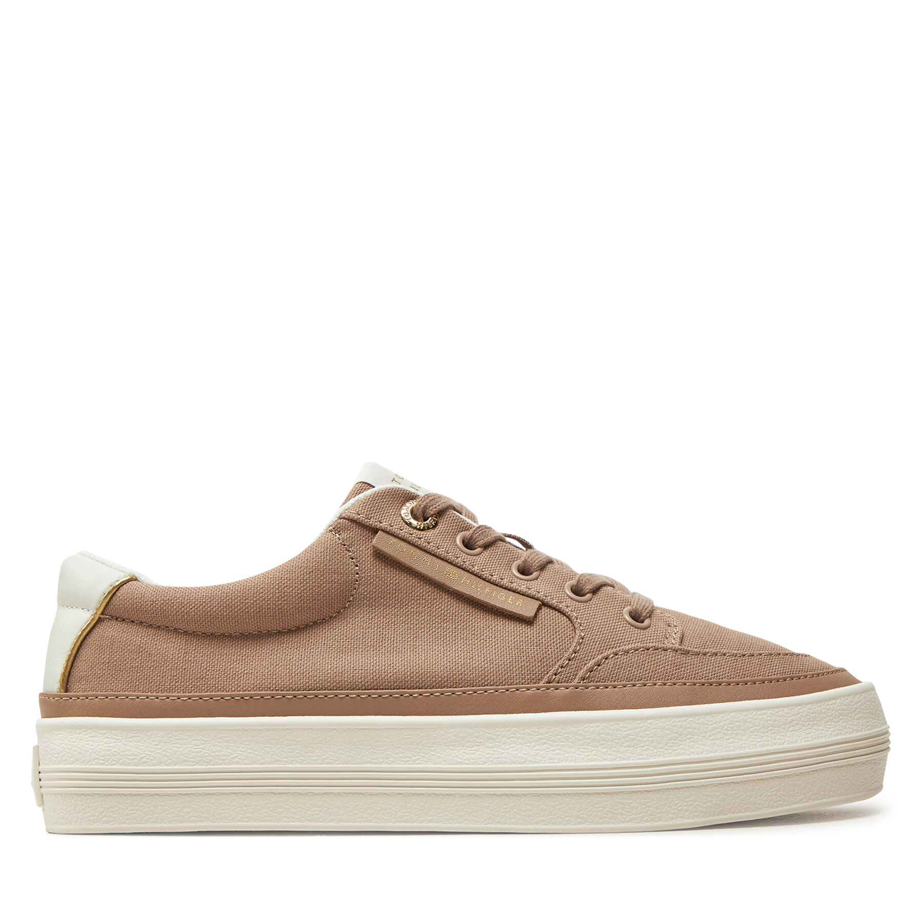 Sneakers Tommy Hilfiger Essential Vulc Textile Sneaker FW0FW08323 Beige von Tommy Hilfiger