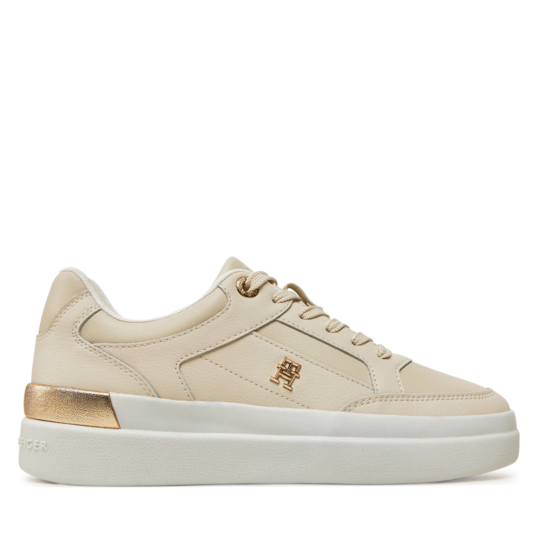 Sneakers Tommy Hilfiger Feminine Court Sneaker FW0FW08126 Beige von Tommy Hilfiger