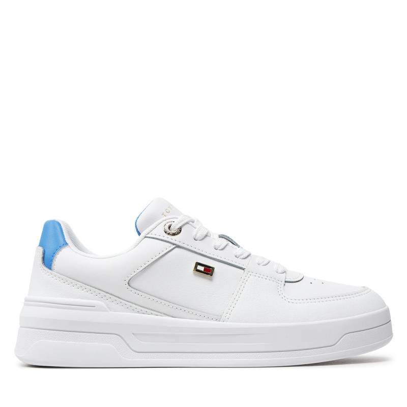 Sneakers Tommy Hilfiger Flag Basket Sneaker FW0FW08081 Weiß von Tommy Hilfiger