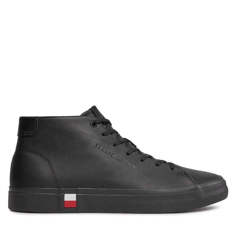 Sneakers Tommy Hilfiger Hi Vulc Leather Detail FM0FM05045 Schwarz von Tommy Hilfiger