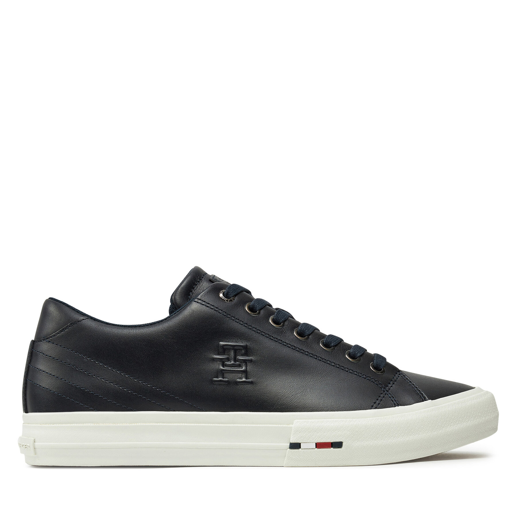 Sneakers Tommy Hilfiger Hi Vulc Street Patch Lth Luxe FM0FM05203 Dunkelblau von Tommy Hilfiger