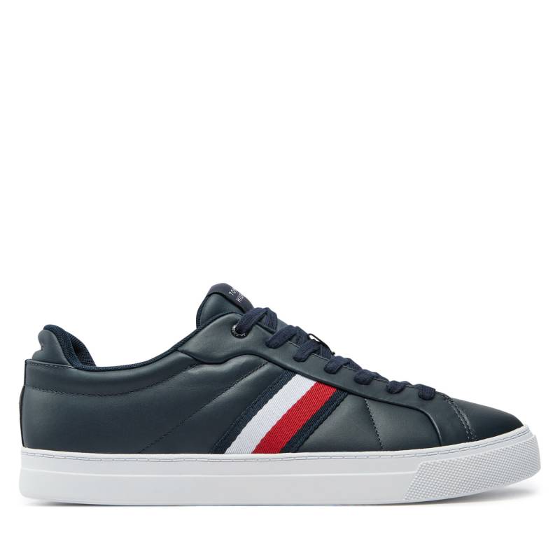 Sneakers Tommy Hilfiger Icon Court Lth Stripes FM0FM05163 Dunkelblau von Tommy Hilfiger